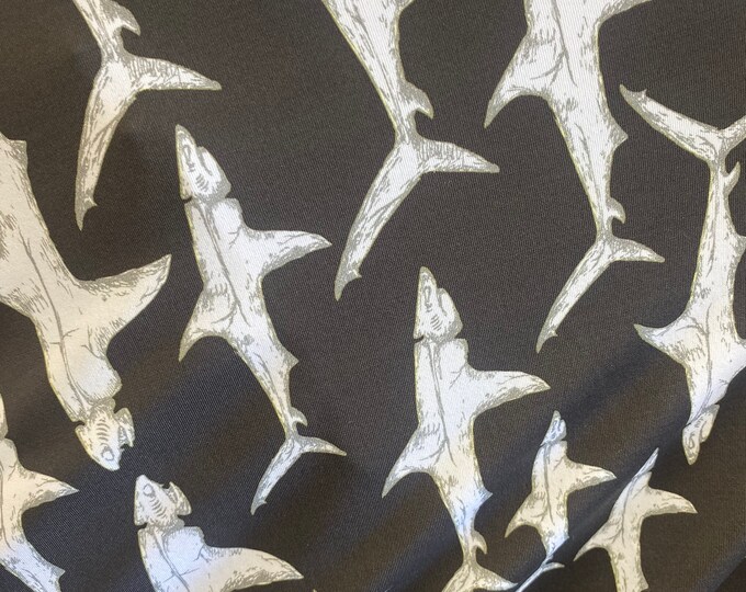 Sharks spandex Swimsuit clothing Fabric by the yard