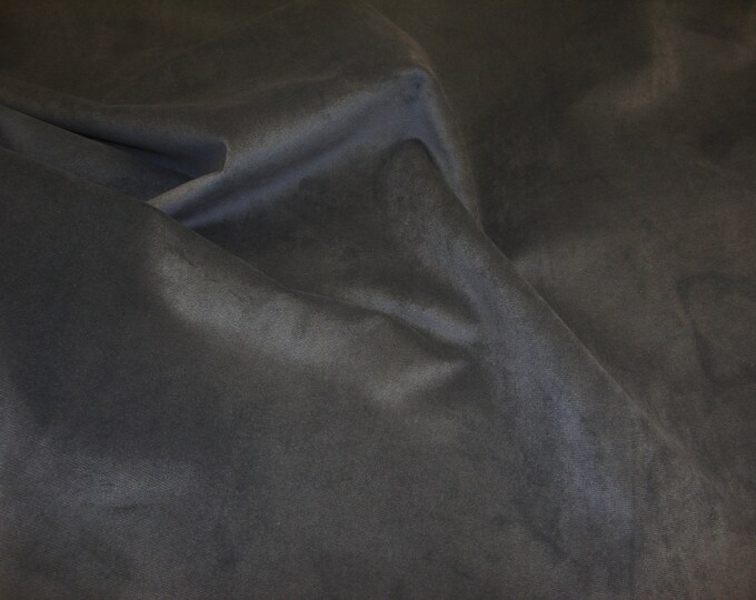 Smoke Upholstery MIcro Plush Velvet Upholstery and Drapery fabric