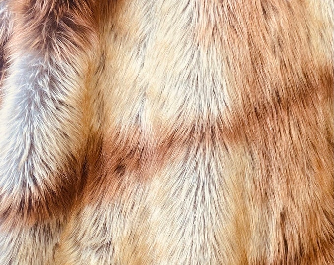 Foxtail faux Synthetic Fur upholstery Fabric by the yard 60" wide