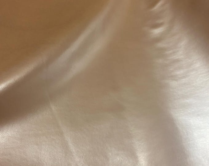 Monaco Metallica Soft bronze pearlized Upholstery faux leather vinyl BY THE YARD 54" wide