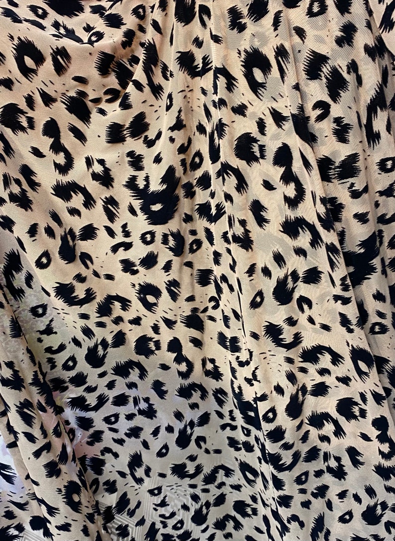 Leopard Stretch Sheer See-through Fabric 60 Wide - Etsy