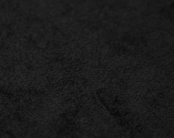 Stretch Suede black Polyester fabric 58" Wide