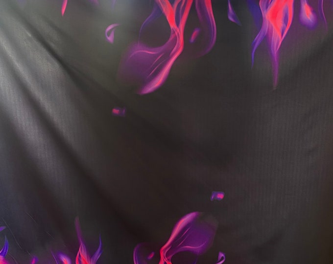 Fire flame stretch Spandex fabric by the yard 60” wide