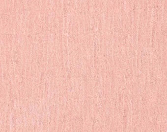 Tela de gasa de algodón rosa rubor ligera para vestidos, metro de 50" de ancho