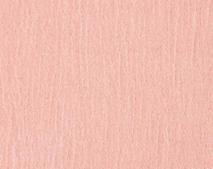 Blush Pink Cotton Gauze Light Weight garment dresses fabric yard 50" wide