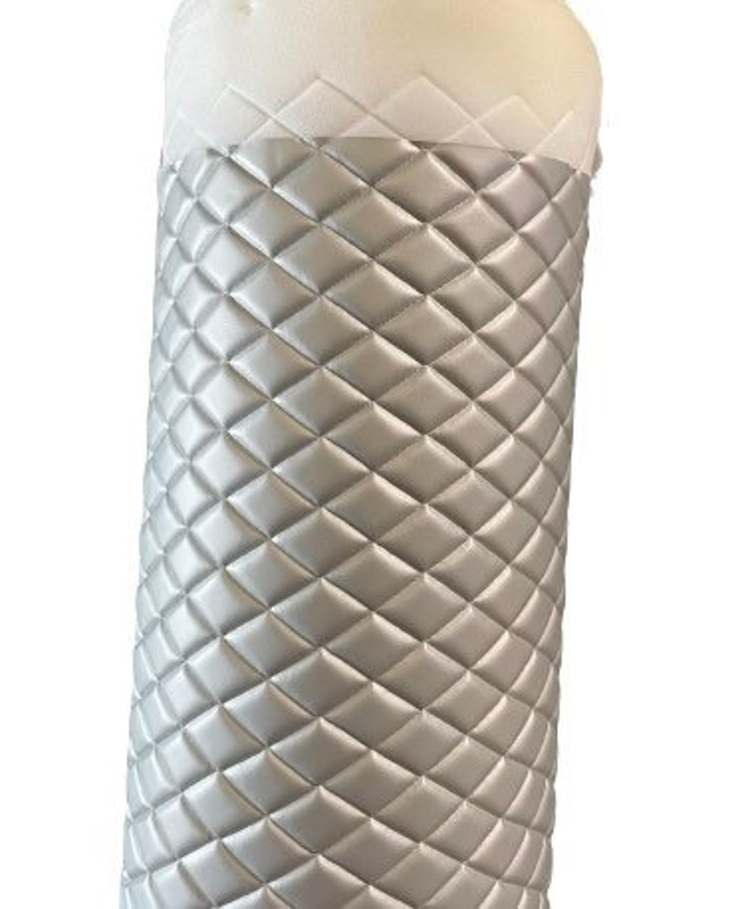 Quilted Vinyl Headliner Headboard Fabric With 3/8 Foam Backing