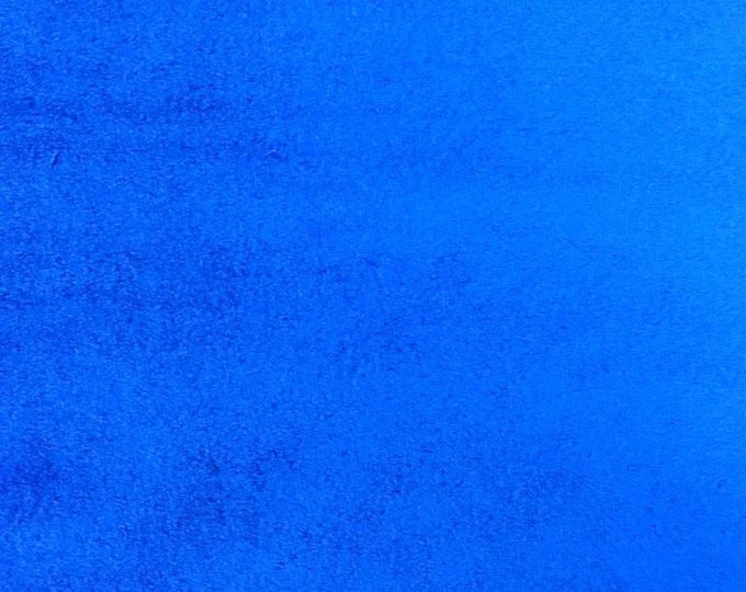 Royal Blue solid minky Soft cuddle fabric by THE YARD 60” wide