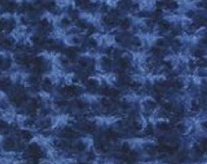 Dark Blue Rose Bud  fabric per yard
