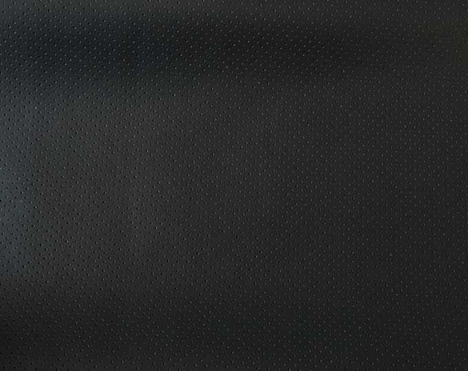 Dark grey Perforated commercial marine grade upholstery vinyls Faux Leather fabric per yard