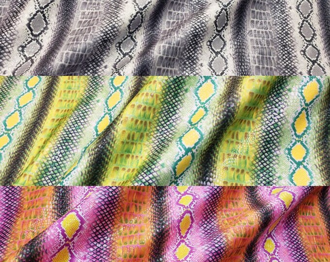Venom snake multi color skin spandex 4 way stretch fabric