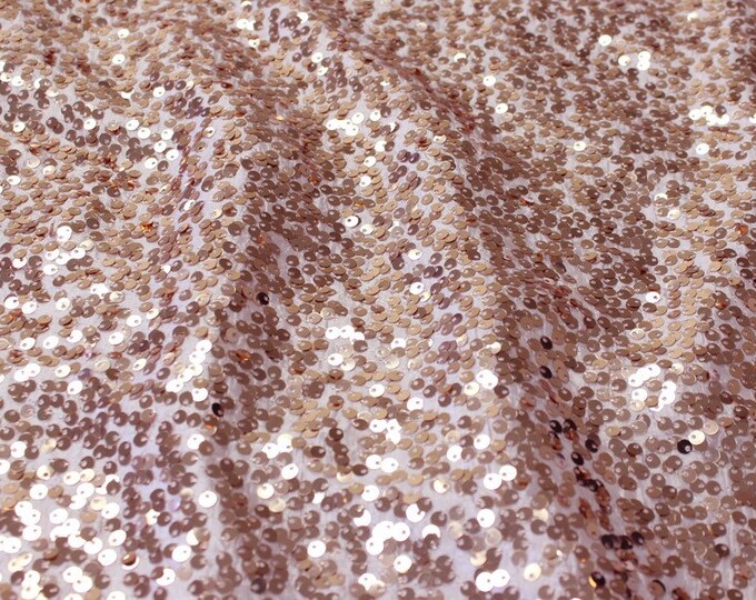 Blush Rain drop seqiun taffeta fabric 54" wide sold by the yard