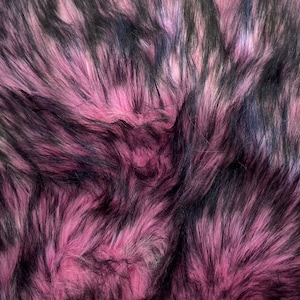 Husky light pink faux Synthetic Fur upholstery Fabric by the yard 60&quot; wide