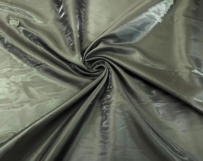 Forest Green Liquid glossy Bridal prom Satin prom dress fabric per yard