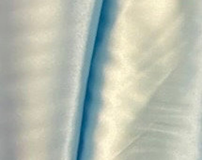 Light blue Stretch charmuse fabric siky light weight 60" wide