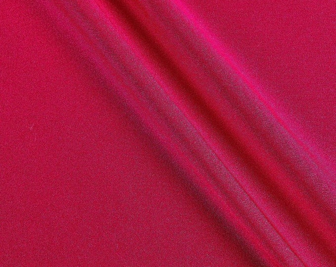 Cerise Shiny Milliskin Nylon Spandex Fabric 4 Way Stretch 58" Wide Sold by The Yard
