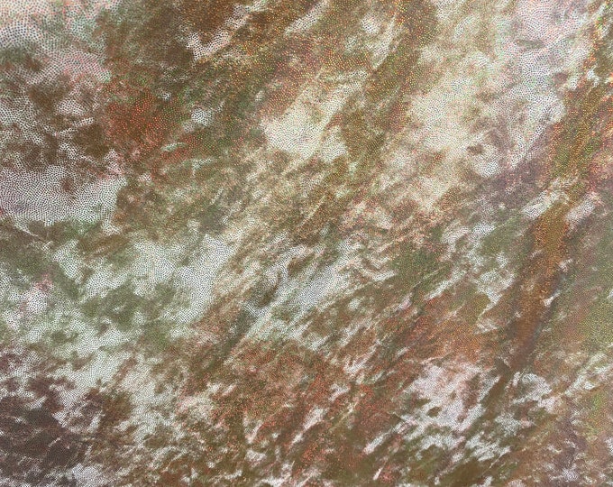 4-Way Stretch Gold crushed Mystique Spandex swimsuits dance Fabric by the yard 60 " Wide