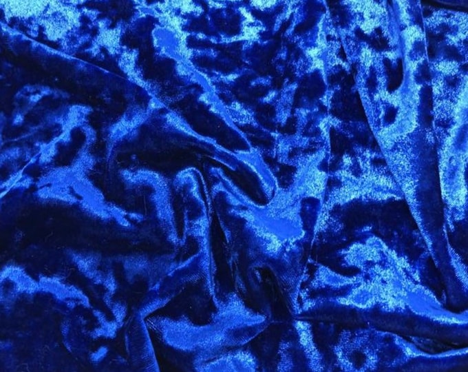 Royal Crushed Stretch Ice Velvet Clothing Dress Spandex 4-WAY Stretch Fabric