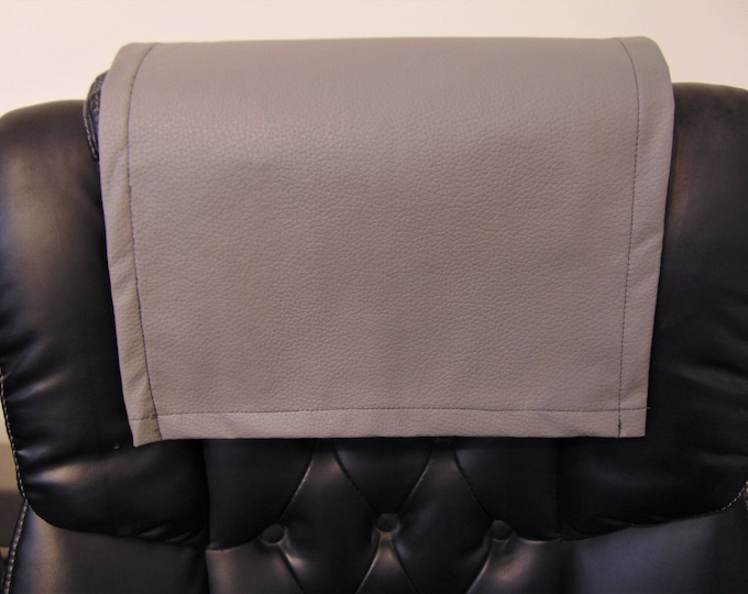 Vinyl, Grey Champion, 14x30, Sofa, Loveseat, Chaise, Theater Seat, RV Cover, Chair Caps, Headrest Pad, Recliner Head Cover, Protector