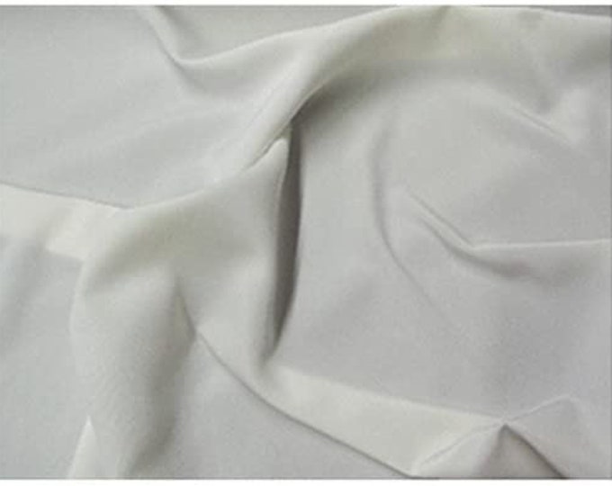 Ivory 100% Polyester Peach Skin Faille Dress Suit Blouse Fabric Sold by The Yard