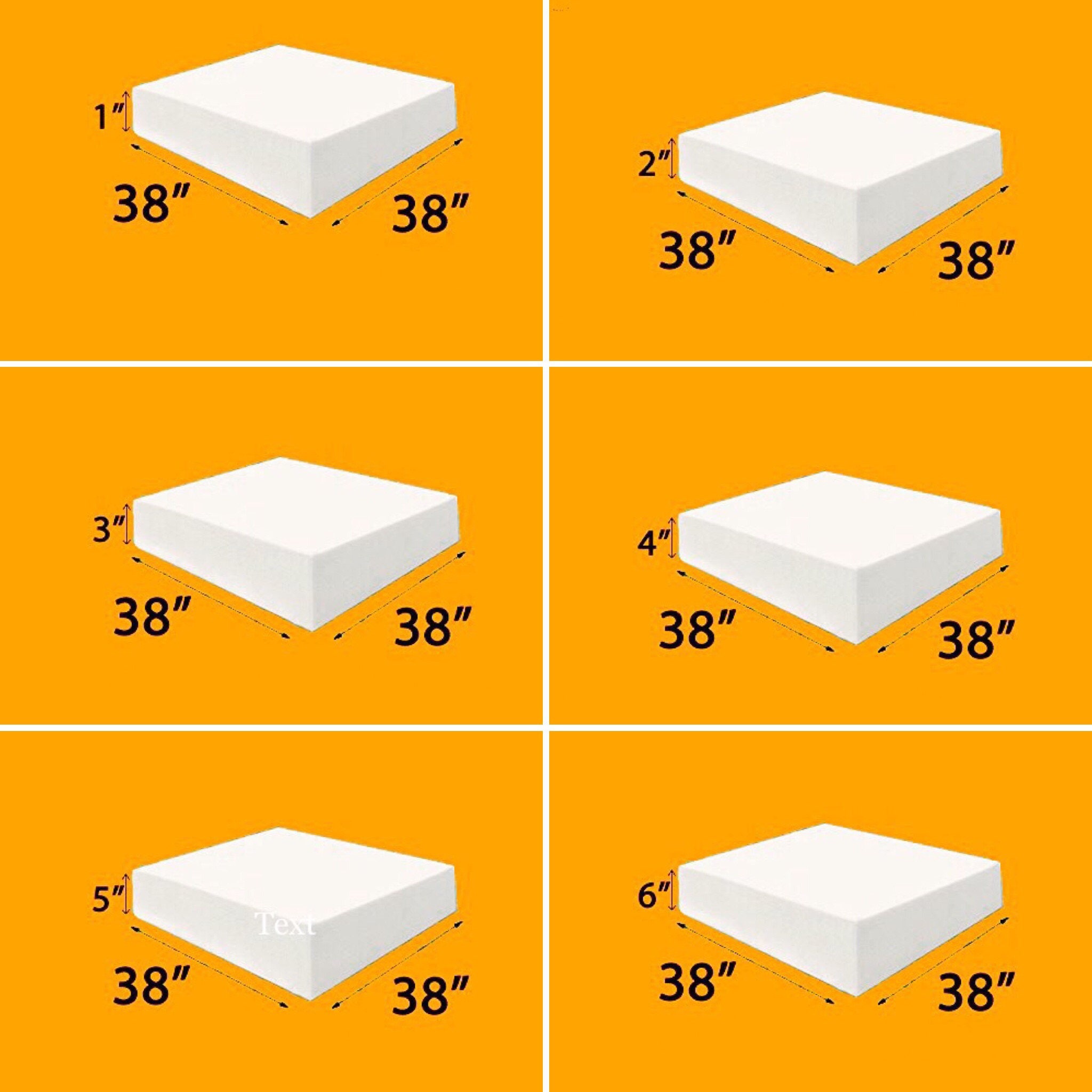 Upholstery Foam Sheet Cushion Wrapped With Dacron Matresses Etsy