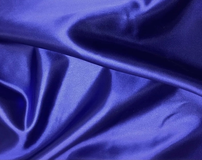 Royal bridal shiny satin polyester fabric 60" wide
