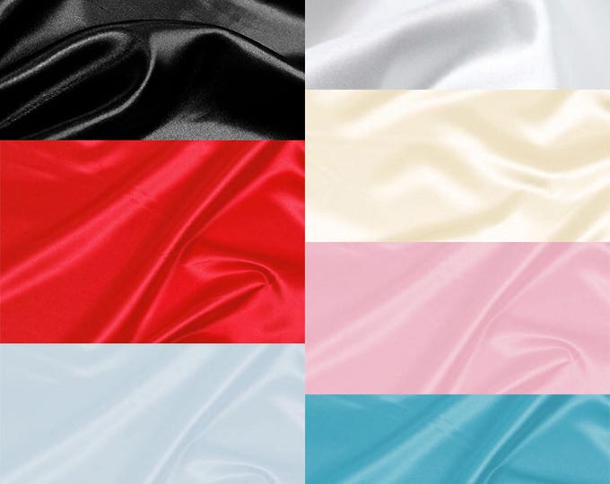 Bridal Satin Fabric by the Yard  60" Wide | Bridal satin Fabrics | Bridal Wedding