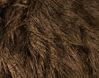 Mongolian faux fur long hair pile fabric BY THE YARD 58" Wide