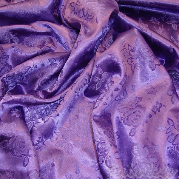 Purple - Prewashed Cotton Jacquard Precut Fabric (0.7 meter) 99 main image 0