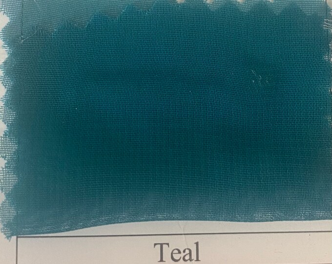 Teal Chiffon soft Sheer  60" Wide Fabric By The yard HOME DECOR
