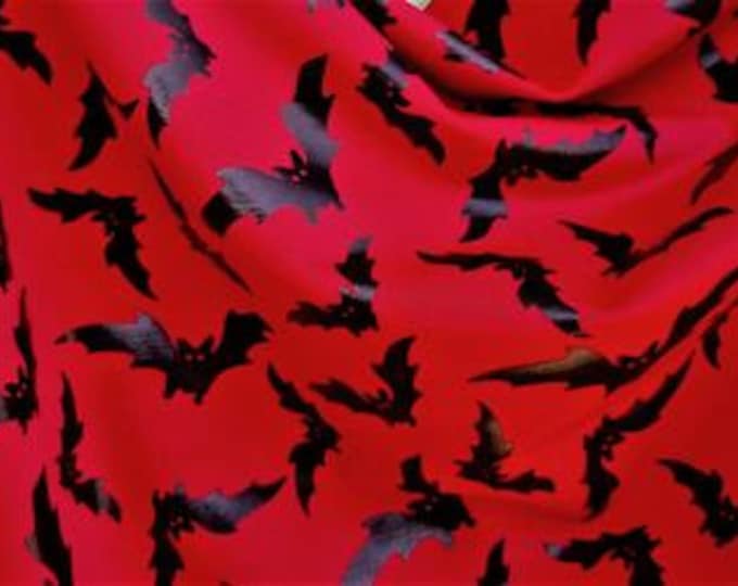 Flying bats spandex  Swimsuit clothing craft custom  Fabric by the yard