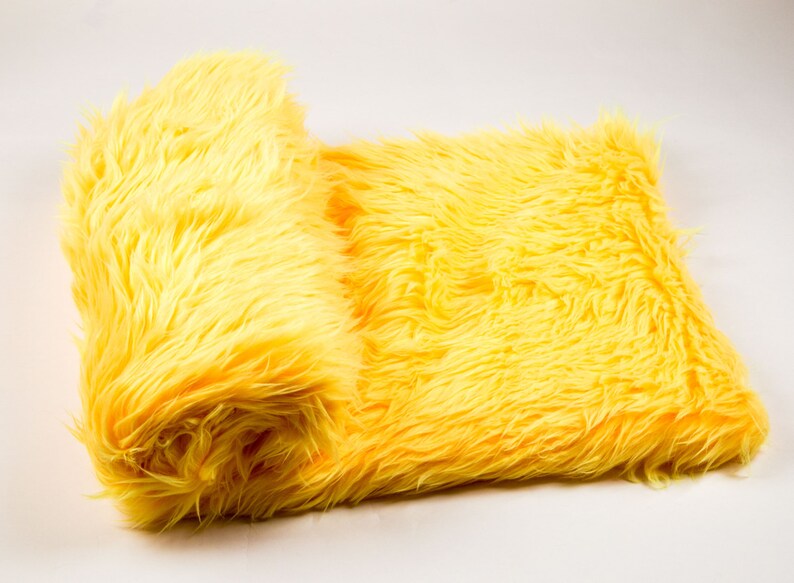 108 x 60 Sun Yellow faux fur Shaggy Throw Blanket Etsy