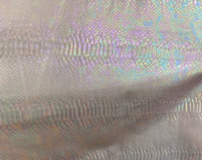 Pearl Snake Hologram Spandex 4 way stretch 58" wide fabric