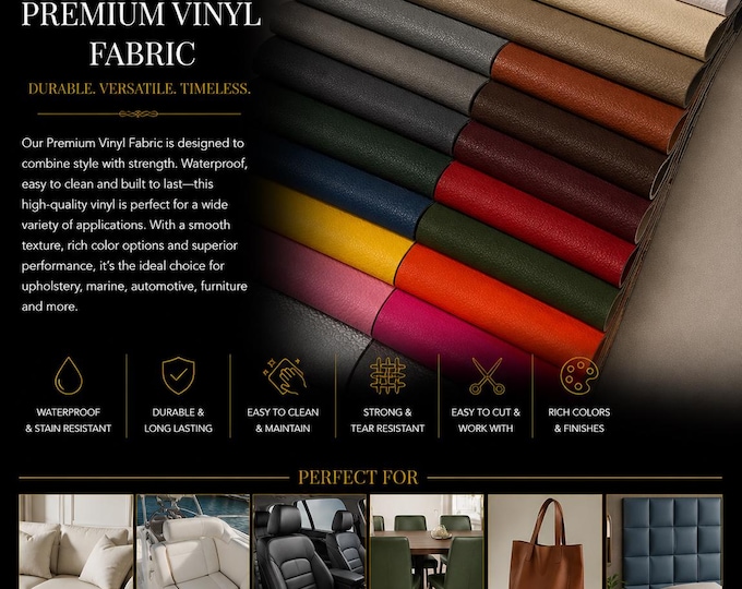Blazer vinyl heavy duty upholstery fabric automotive handbags