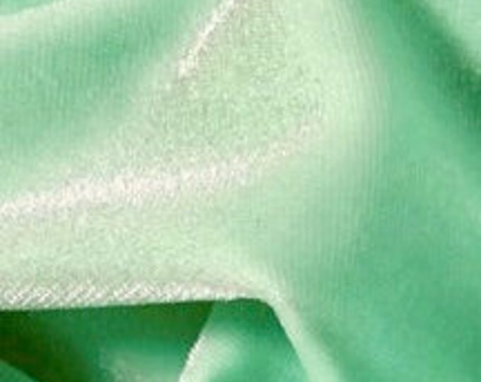 MINT two way stretch velvet apparel drapery fabric 60" Wide
