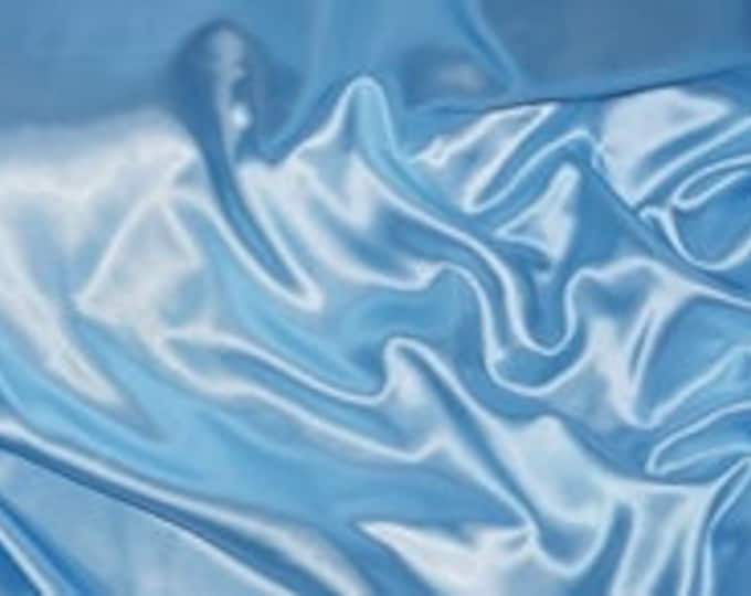 Stretch Charmeuse Satin,  apparel curtains backdrops wedding - Baby blue