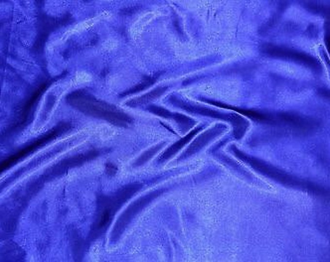 Charmuse satin polyester fabric  60"wide- Royal