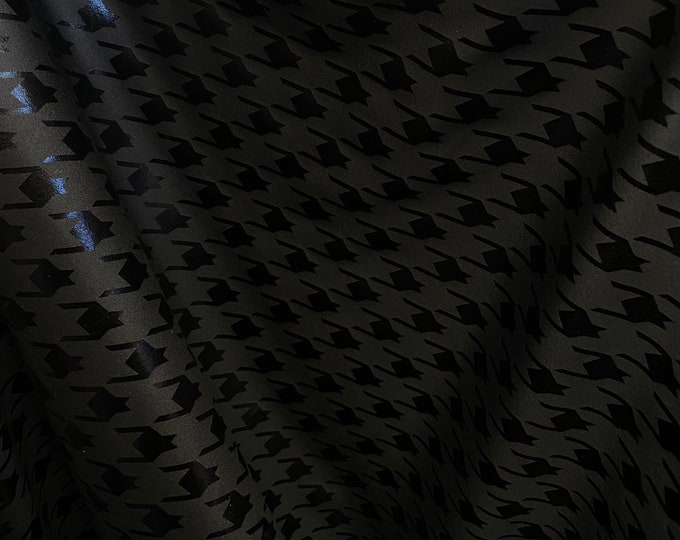 Black Houndstooth Nylon Spandex 4 way stretch 58" wide