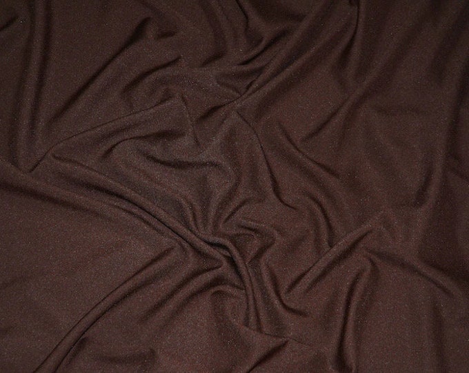 Brown Poly Gabardine Fabric 59/60" wide, non-stretch by the Yard