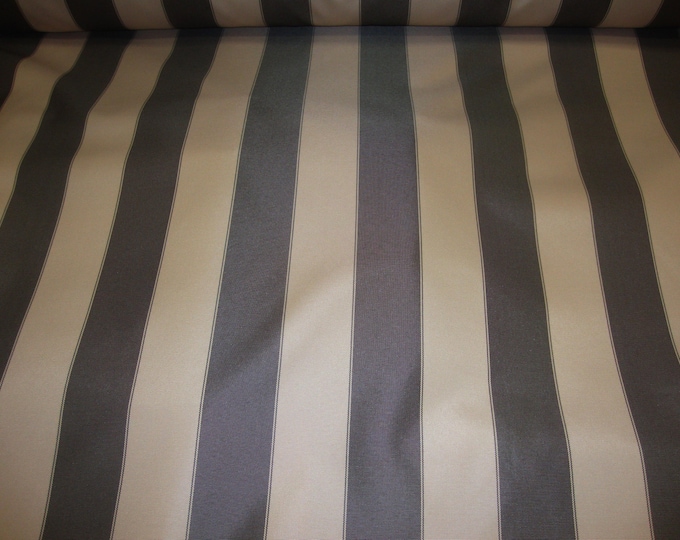 Striped Out door, Waterproof , fabric 60" wide per yard-Khaki