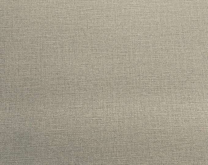 Zenith Dove Linen Textured faux leather the yard fabric 54” wide