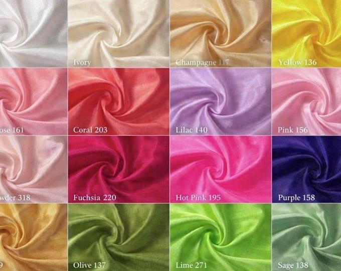 Tone Taffeta Fabric – 10 Yards 100% Polyester – Bridal, Formal, Event & Costume Fabric – 58/60” Wide