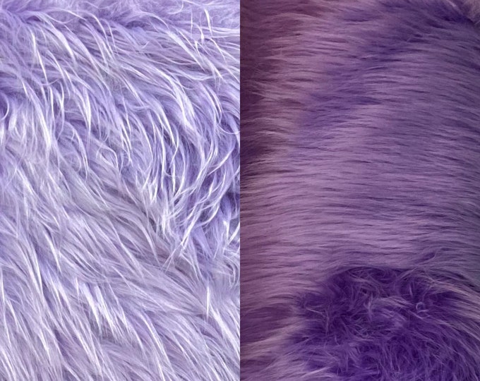 faux fur, shaggy upholstery fabric by the yard 60" wide