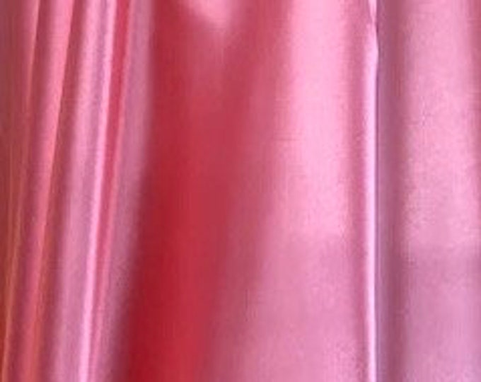 Coral Stretch charmuse fabric siky light weight 60" wide