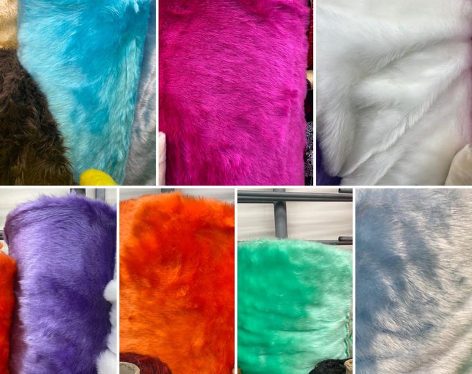 Short Pile Faux Fur Fabric half Inch Shaggy Fake Fur – Soft Plush Costume, Upholstery, Crafts