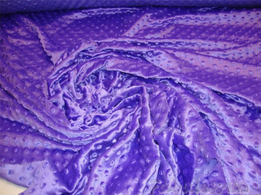 Purple Dimple Minky Dot Fabric 60” Wide - Etsy
