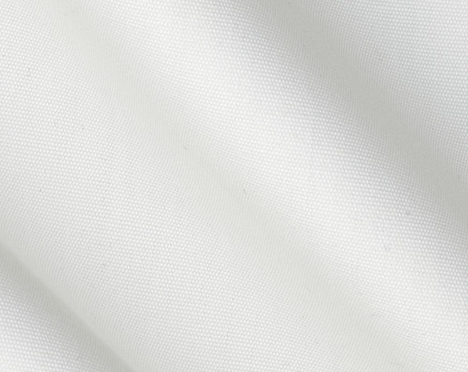 Upholstery 100% solution dyed acrylic Indoor / Outdoor Fabric By the Yard ~ WHITE Canvas 60" wide