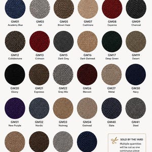 Gemini Tweed Upholstery Fabric by Yard, Polyolefin Woven, Automotive Marine RV Seat Material