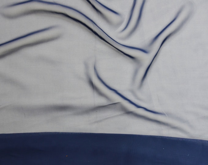 Navy Chiffon soft Sheer  60" Wide Fabric By The yard HOME DECOR