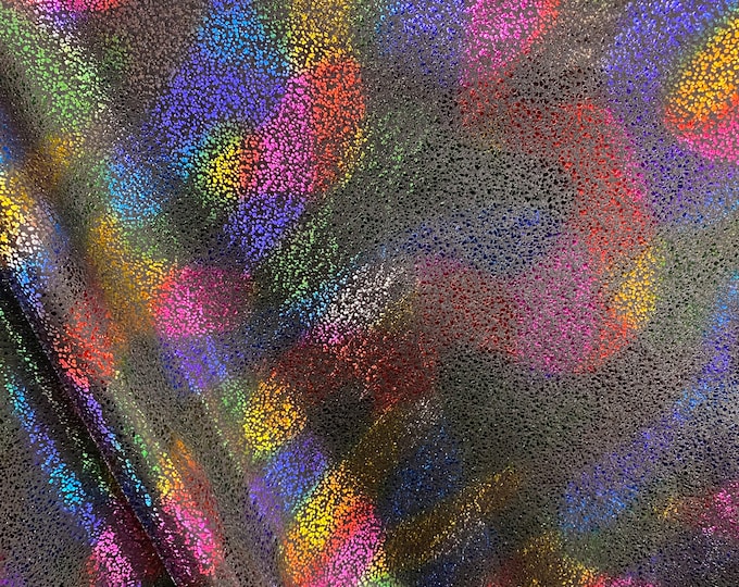 Multi swirl rainbow 4-Way Stretch Mystique Spandex  Fabric by the yard 60 " Wide
