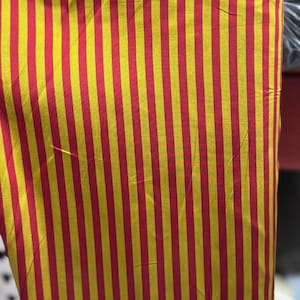 Multicolor stripe Taffeta drapery Fabric BY THE YARD 60&quot; wide